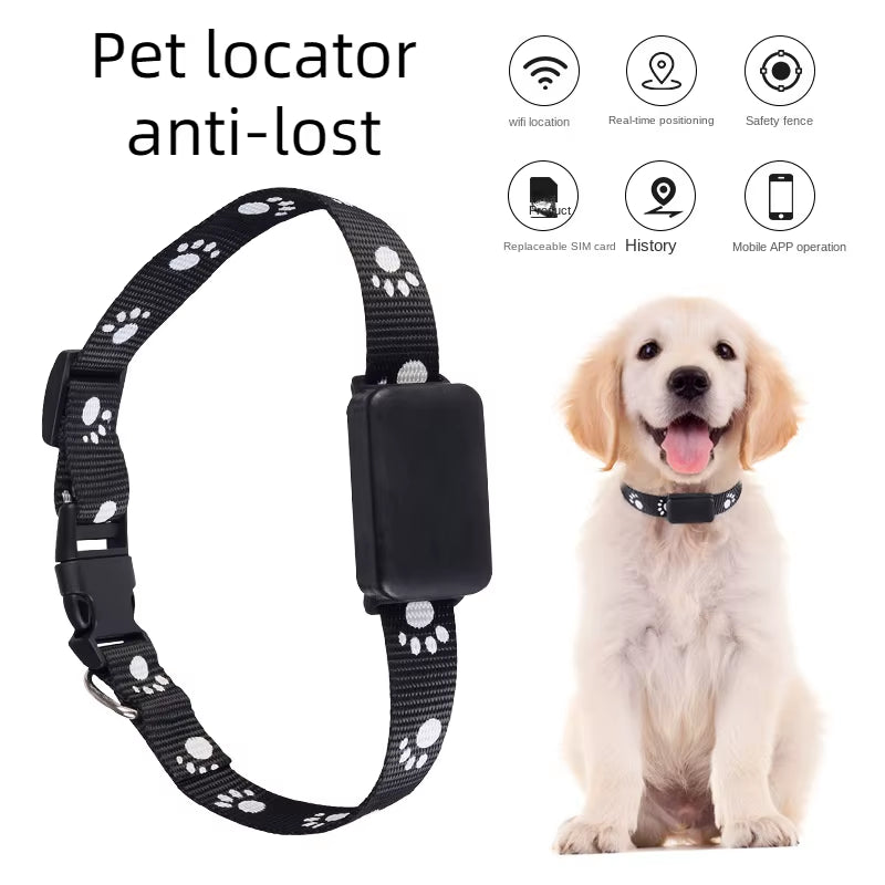 Waterproof Pet GPS Tracker, Location Adjustable Collar, Real-Time Call, Remote Control GPS Locator for Cats and Dogs, GSM, AGPS,