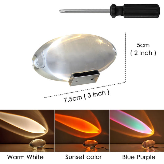 Italian Designer Table Lamp Led Crystal Eye of the Sky Free Shipping Egg-Shaped Lamps Living Bedroom Decor Light Night Projector